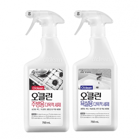 오클린 다목적세제(욕실/주방) 750ml x 6개