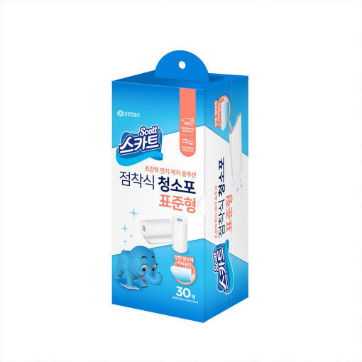 유한킴벌리 스카트 점착식 청소포 표준형 30매